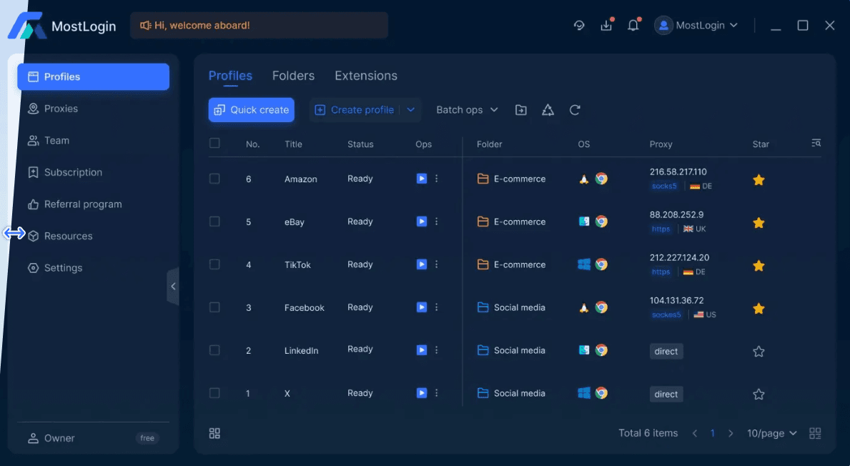 MostLogin Core Features