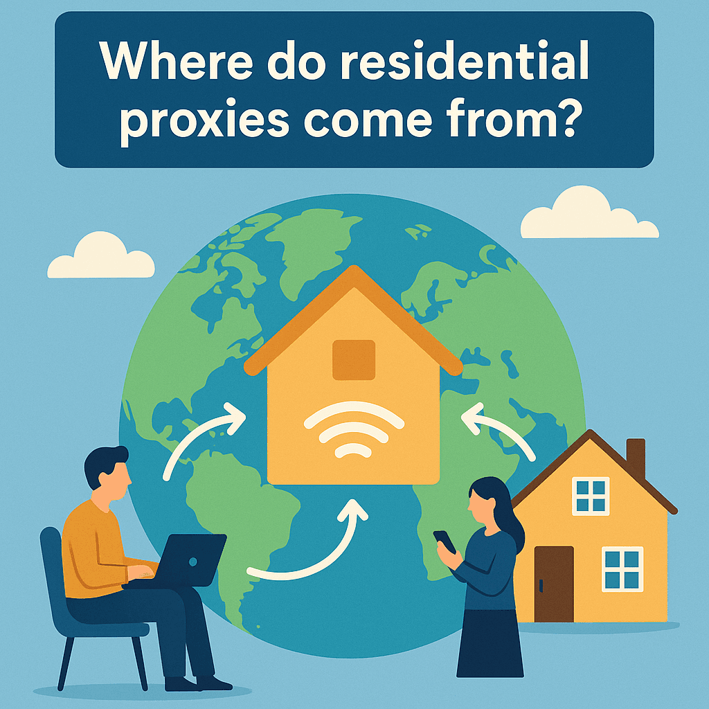 Where do Residential Proxies Come From?