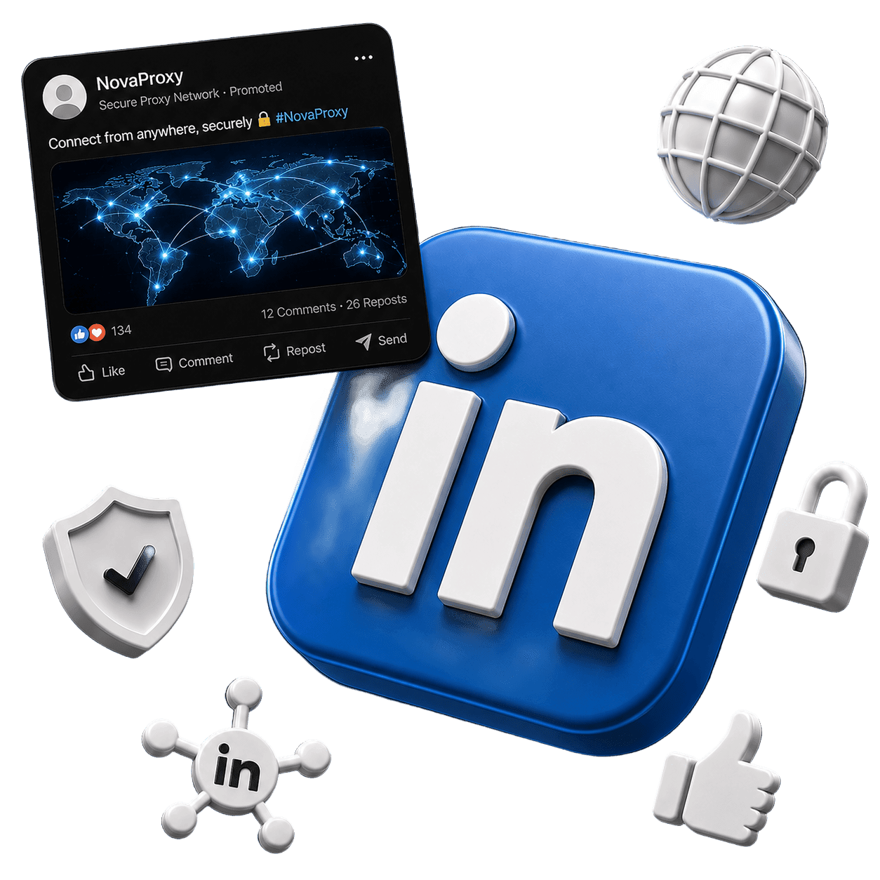 LinkedIn proxies